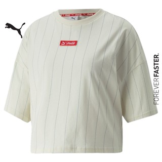 PUMA PRIME/SELECT - เสื้อยืดคอกลมผู้หญิง PUMA x COCA-COLA All-Over-Print Tee สีขาว - APP - 53616597