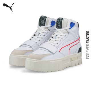 PUMA PRIME/SELECT - รองเท้ากีฬาผู้หญิง PUMA x PUMA Mayze Mid สีขาว - FTW - 38125301