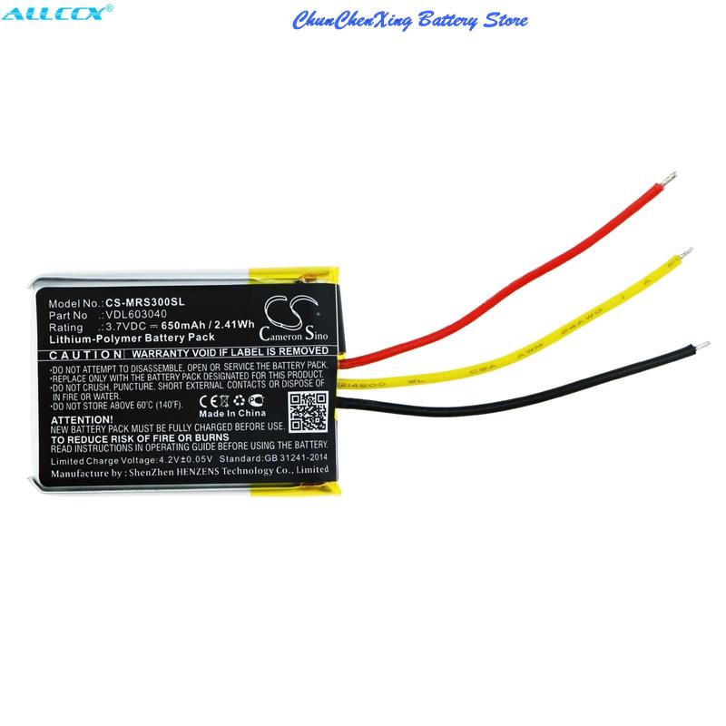OrangeYu 650mAh Battery VDL603040 for Marshall Major II, Major II Bluetooth, Major III,  Major III B