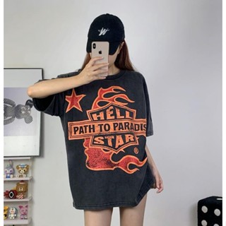 เสื้อยืดแขนสั้น พิมพ์ลาย Hellstar Studios Biker Hellstar Future สําหรับผู้ชาย