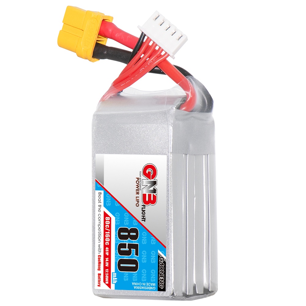 ✰GAONENG GNB 4S 850mah 14.8V 80C XT60 Connector Plug LiPo Battery FPV RC Drone Quads