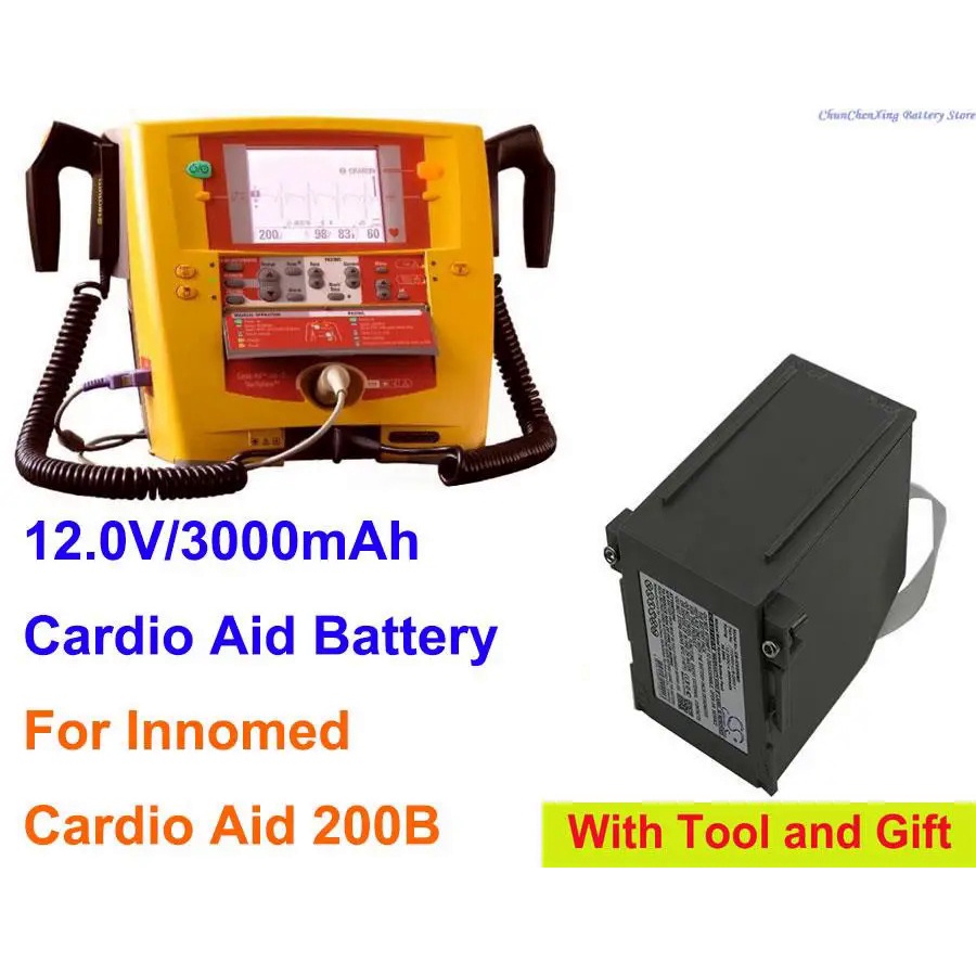 0A0L OrangeYu 3000mAh Medical Battery 110460-U, R-2003-1 for Innomed Cardio Aid 200B, CardioAid 200B