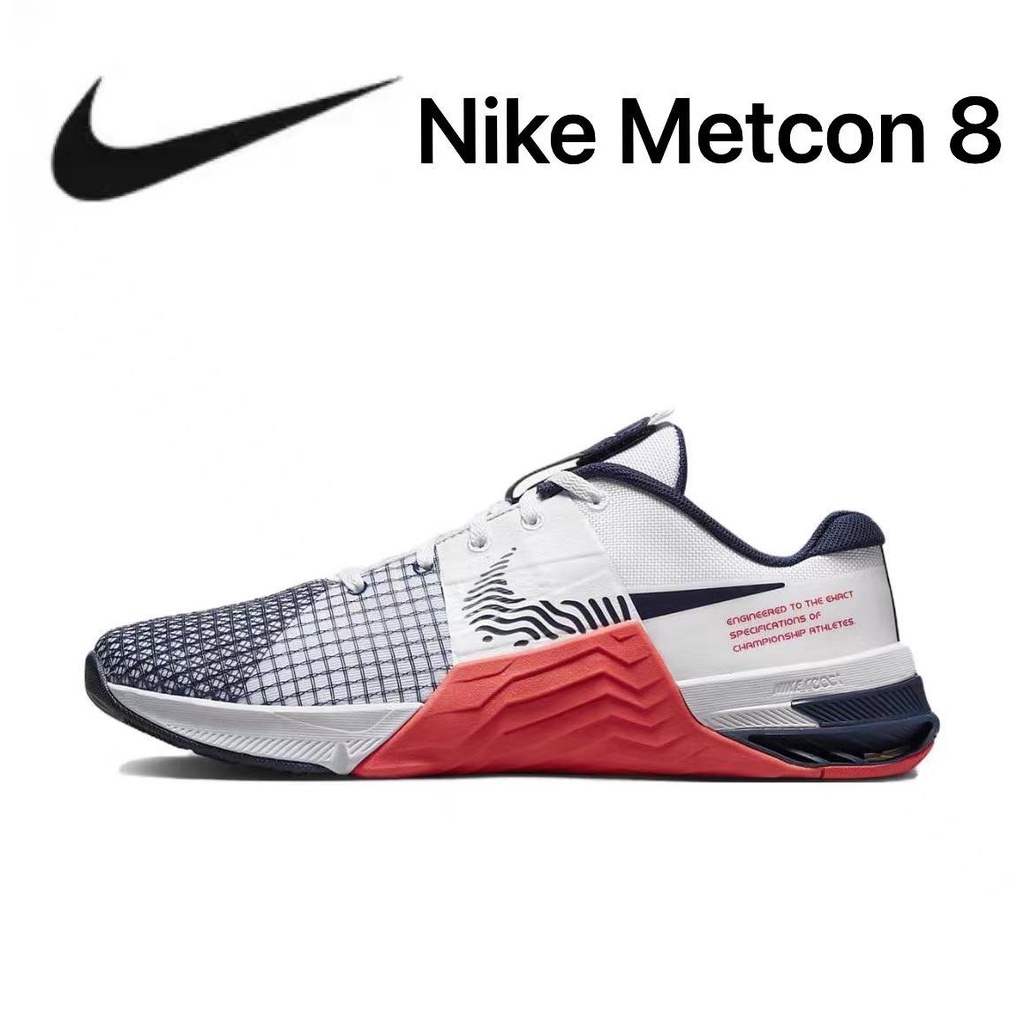 ♘◈Nike METCON8 รองเท้าเทรนนิ่งฟิตเนสครบวงจรสำหรับผู้ชายและผู้หญิงมืออาชีพ Crossfit squat deadlift รองเท้ายกน้ำหนัก