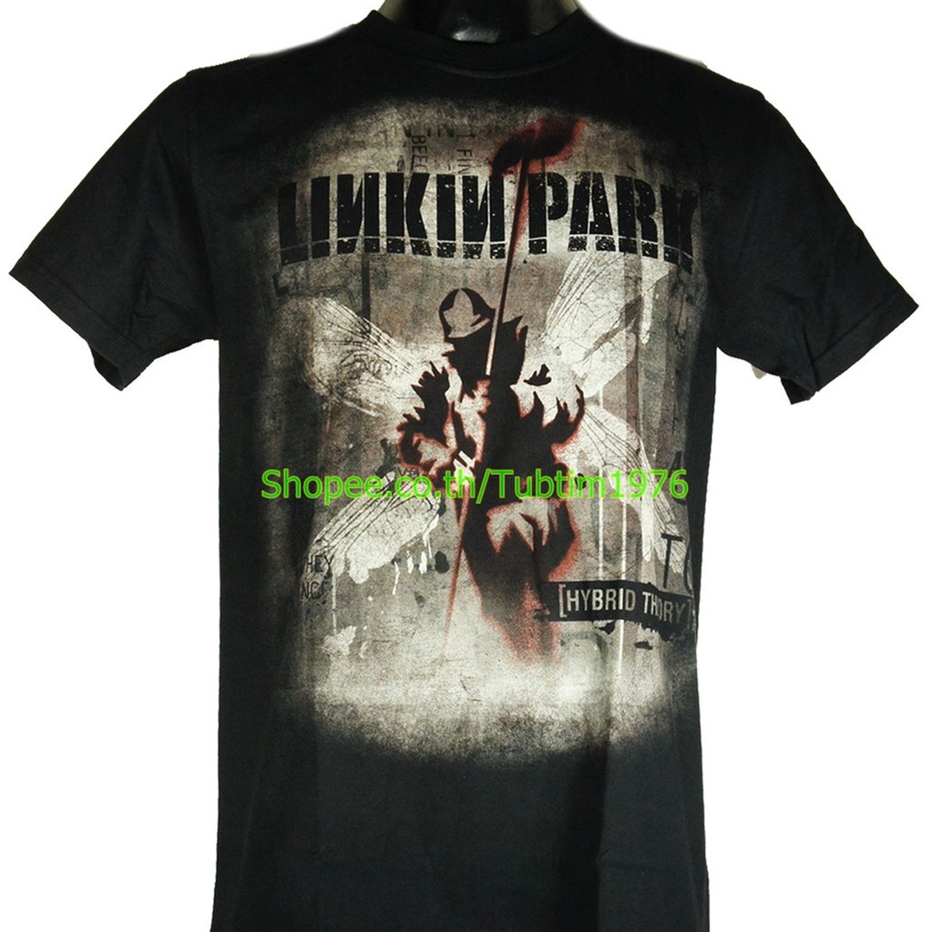 เสื้อวง Linkin Park ผ้าร้อยแฟชั่นวงดนตรี วินเทจ ลิงคินพาร์ก LPK1639