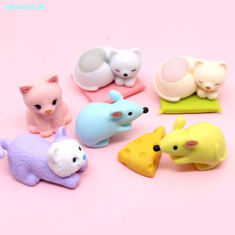 ญี่ปุ่นญี่ปุ่น IWAKO ERASER Iwasawa การ์ตูนสัตว์รูปร่างอาหาร ERASER จําลองเค้กสนุก ERASER ตกแต่ง