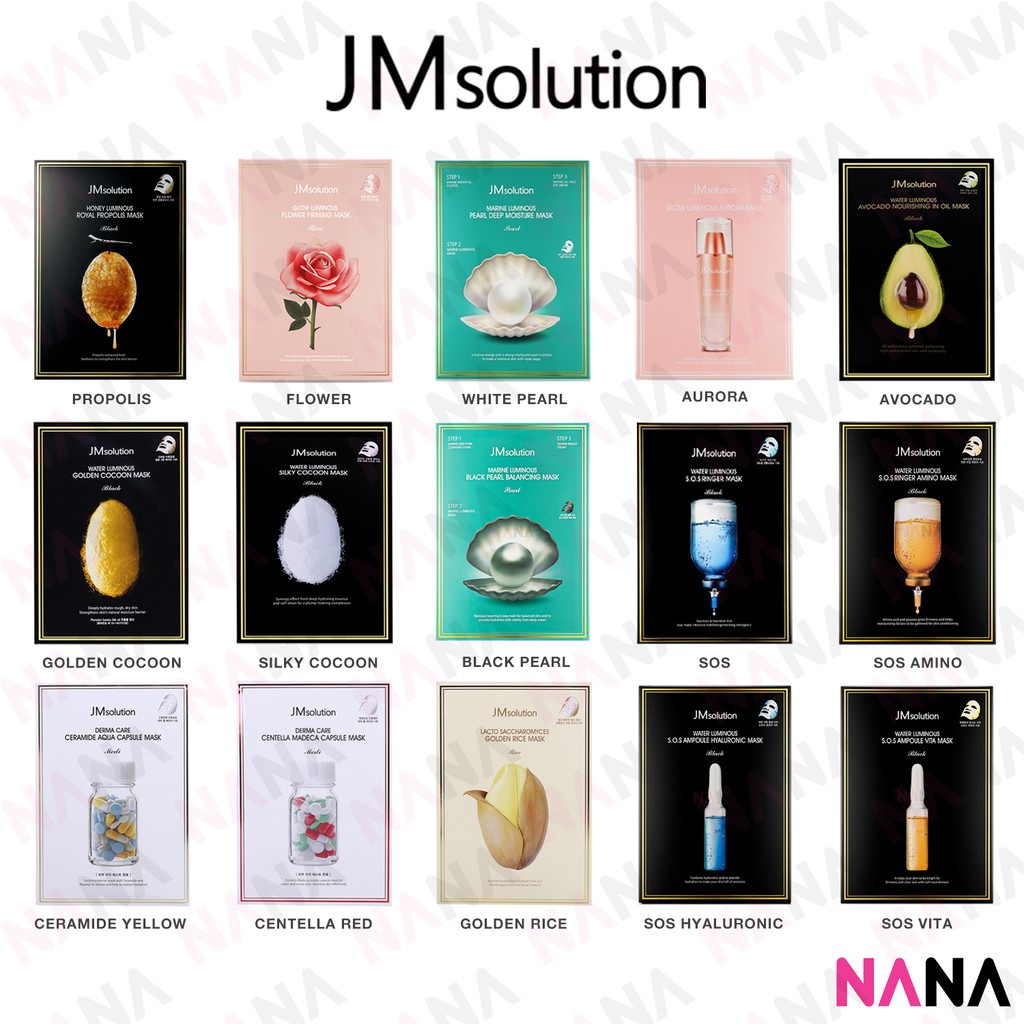JM Solution Luminous Sheet Mask (Honey Propolis / Silky Cocoon / Glow / Marine )