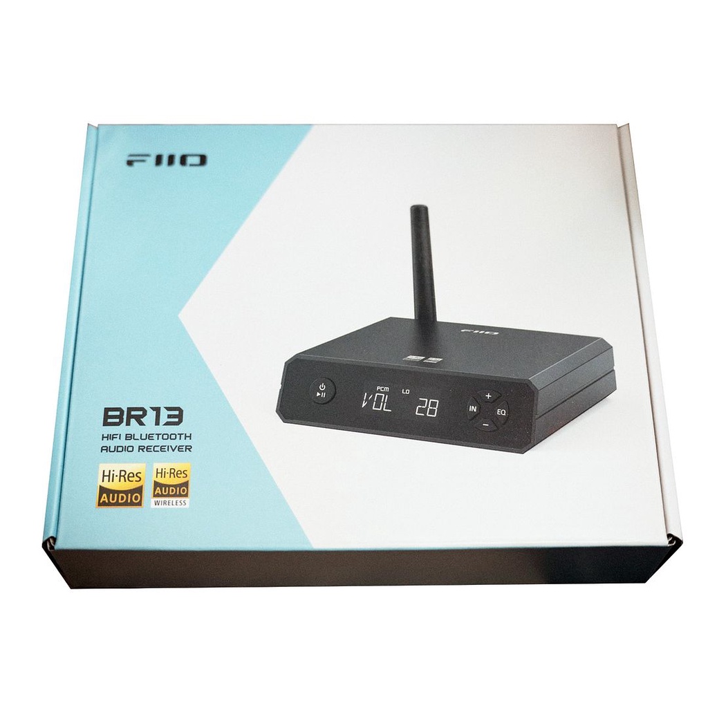 FiiO BR13 Hi-Res Bluetooth Receiver (Black) - Hi-Res Audio Wireless, 96kHz/24bit