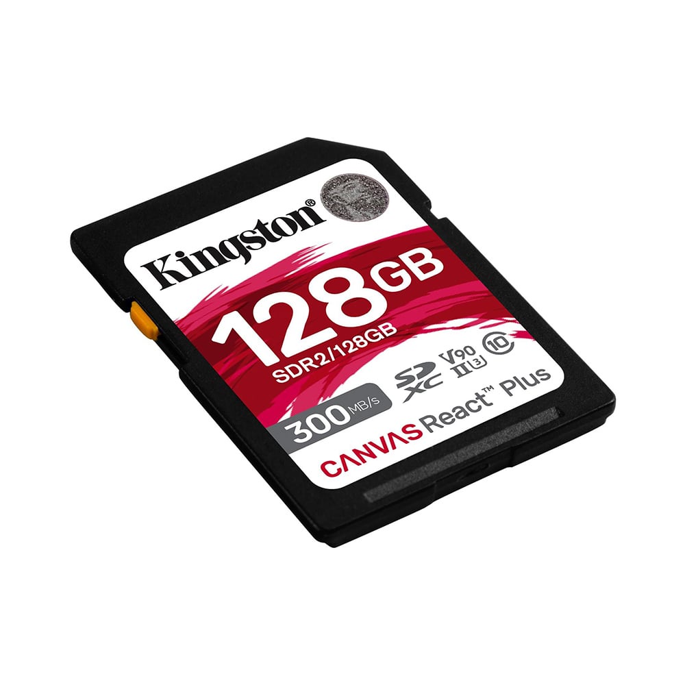 128 GB SD CARD (เอสดีการ์ด) KINGSTON CANVAS REACT PLUS (SDR2/128GB) )