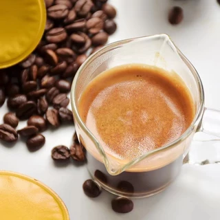 CK Coffee แก้วตวง กาแฟ ด้ามไม้ สองปากเท แก้วช็อต 75-150มิลลิลิตร