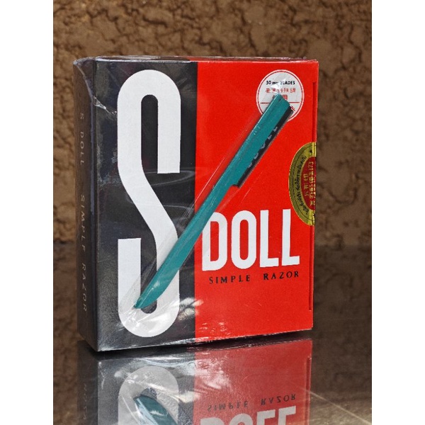 ด้ามมีดโกนหนวด S doll ด้ามเขียว (1กล่อง)