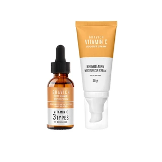 Gravich Triple Vitamin C Booster Serum + Cream Set วิตามินซี เข้มข้น 3 อนุพันธ์ บูสผิวใส