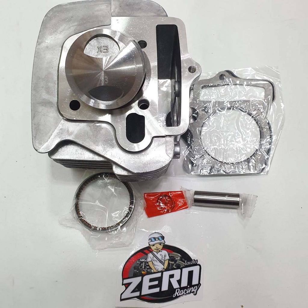 เสื้อสูบ + ลูกสูบ 53 มิล + ปะเก็น เวฟ100s ubox ช่างเซินเรสซิ่งในตำนาน แถมสติ๊กเกอร์ช่างเซิน ชุดคิทเว