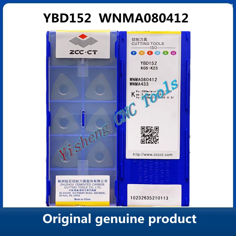 ต้นฉบับ ZCC CT WNMA080412 YBD152C YB7315 250cc CNC สำลัก