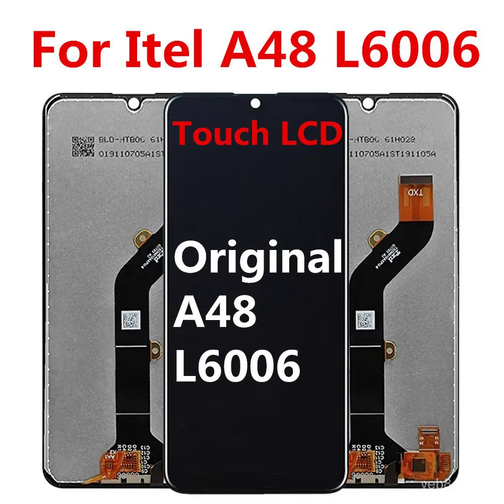 ต้นฉบับสำหรับ Itel A48 L6006จอแสดงผล LCD Touch Screen Digitizer สมัชชาซ่อมอะไหล่แบรนด์ใหม่สำหรับ Itel A48จอแอลซีดี