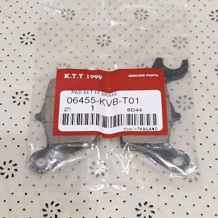 ผ้าเบรคหน้า CLICK 110l / CLICK 125i /150i / ZOOMER -X / MOOVE / SCOOPYI สินค้าตรงรุ่น รหัส KVB-T01