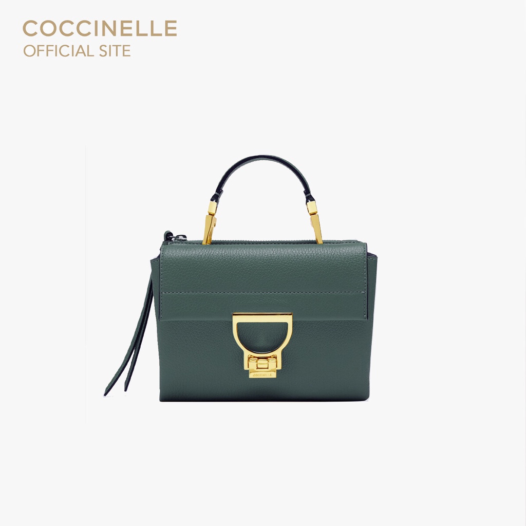 COCCINELLE กระเป๋าสะพายผู้หญิง รุ่น ARLETTIS MINI CROSSBODY BAG 55B701 สี KALE GREEN