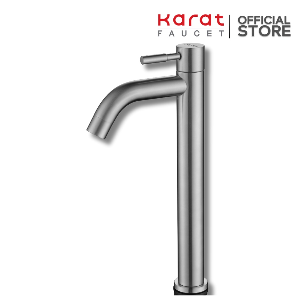 Karat Faucet ก๊อกอ่างล้างหน้า ทรงสูง สแตนเลส304 รุ่น KF-79-101B-63