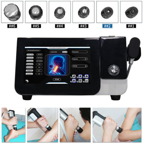 8 Bar Pneumatic ED Shockwave Therapy Machine Radial Pain Relief Body Massager SOYX
