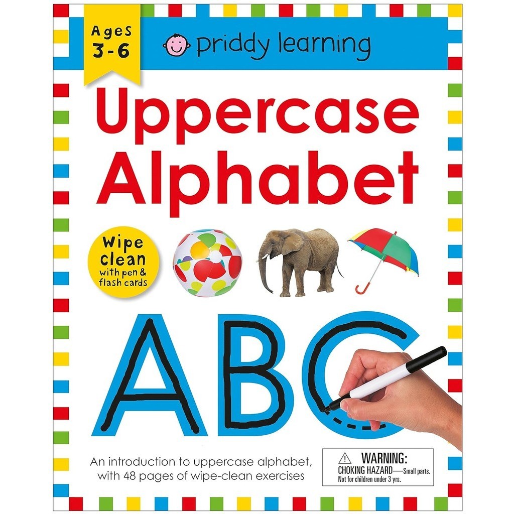 หนังสืออังกฤษใหม่ Wipe Clean Workbook: Uppercase Alphabet  : Ages 3-6; Wipe-Clean with Pen &amp; Flash Cards