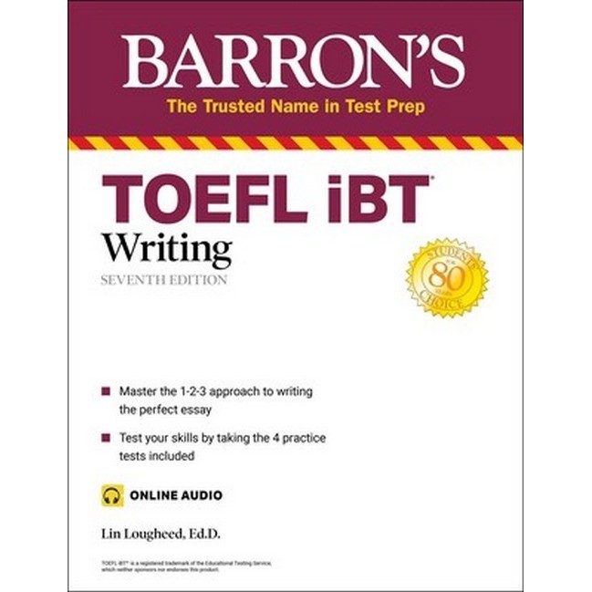Chulabook|c321|หนังสือ|TOEFL IBT WRITING (WITH ONLINE AUDIO) (BARRON'S TEST PREP)