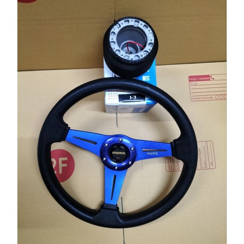 พวงมาลัยแต่งวง 14 นิ้วพร้อมคอตรงรุ่น strada l200 ตรงรุ่นจ้าครบชุด