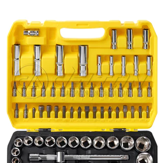 DELTON King Tools ชุดเครื่องมือ ประแจ ชุดบล็อก 94 ชิ้น ขนาด 1/4 นิ้ว และ 1/2 นิ้ว KING TOOLS SERIES รุ่น DKT-94PCS