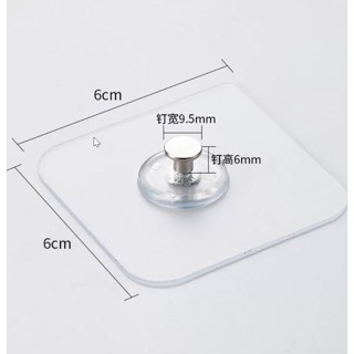 เทปกาวพลังช้าง สติ้กเกอร์หัวตะปู สำหรับแขวนราวแขวนไม้ติดผนัง…