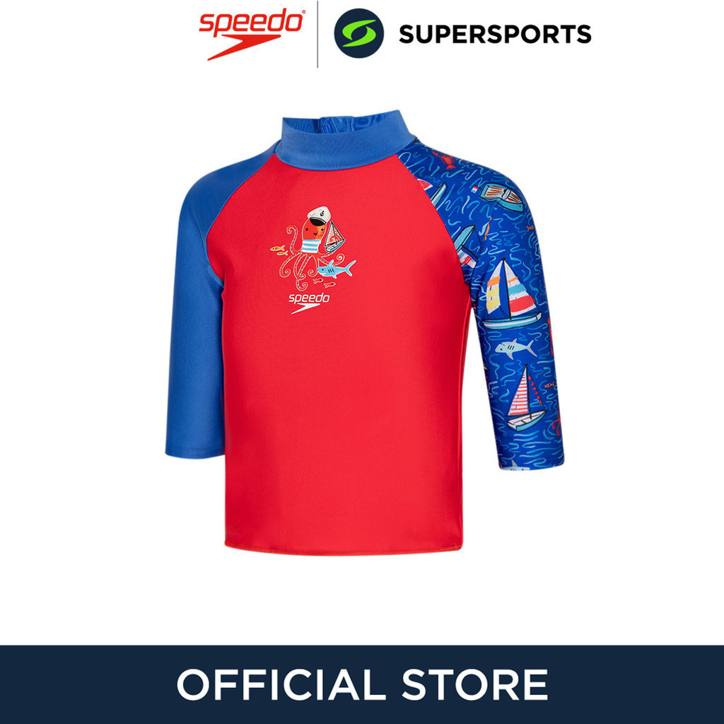 SPEEDO Digital Long Sleeve เสื้อรัชการ์ดเด็กผู้ชาย