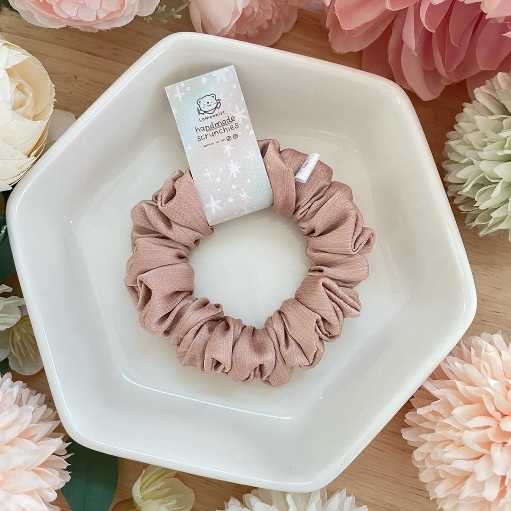 Scrunchie • Petite • Chiffon • Nude