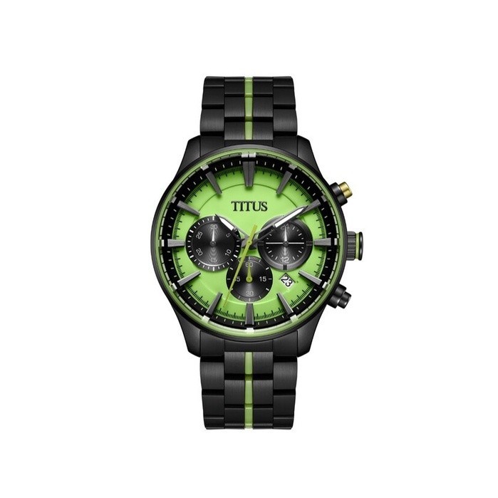 Solvil et Titus (โซวิล เอ ติตัส) นาฬิกาผู้ชาย Saber ควอตซ์ สายสเตนเลส ตัวเรือน 44 มม. (W06-03282)