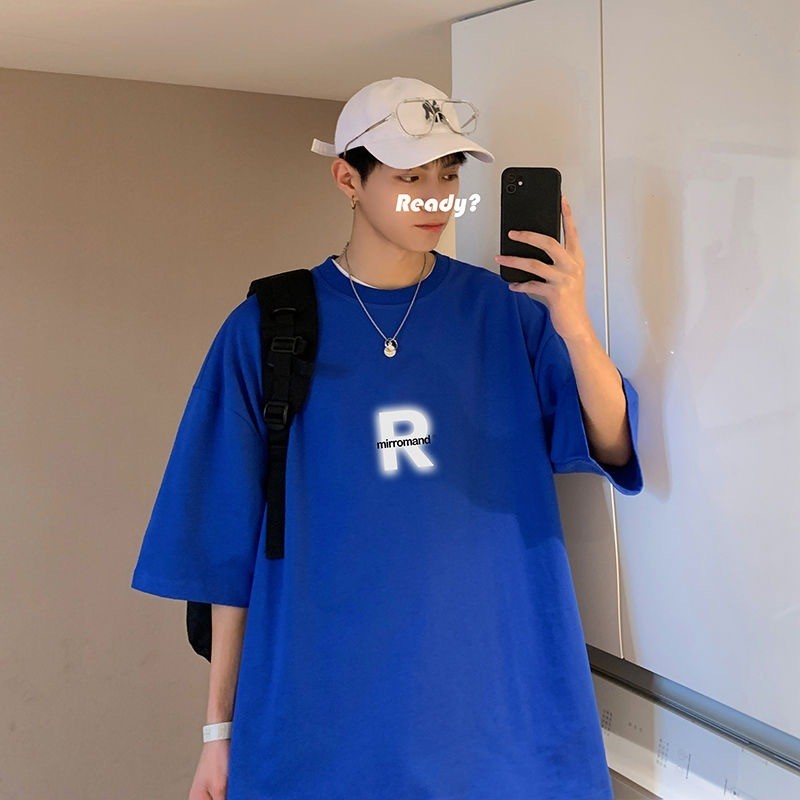 เสื้อยืดแขนสั้น คอกลม ทรงหลวม Y57 สไตล์ฮ่องกง แฟชั่นฤดูร้อน สําหรับผู้ชาย