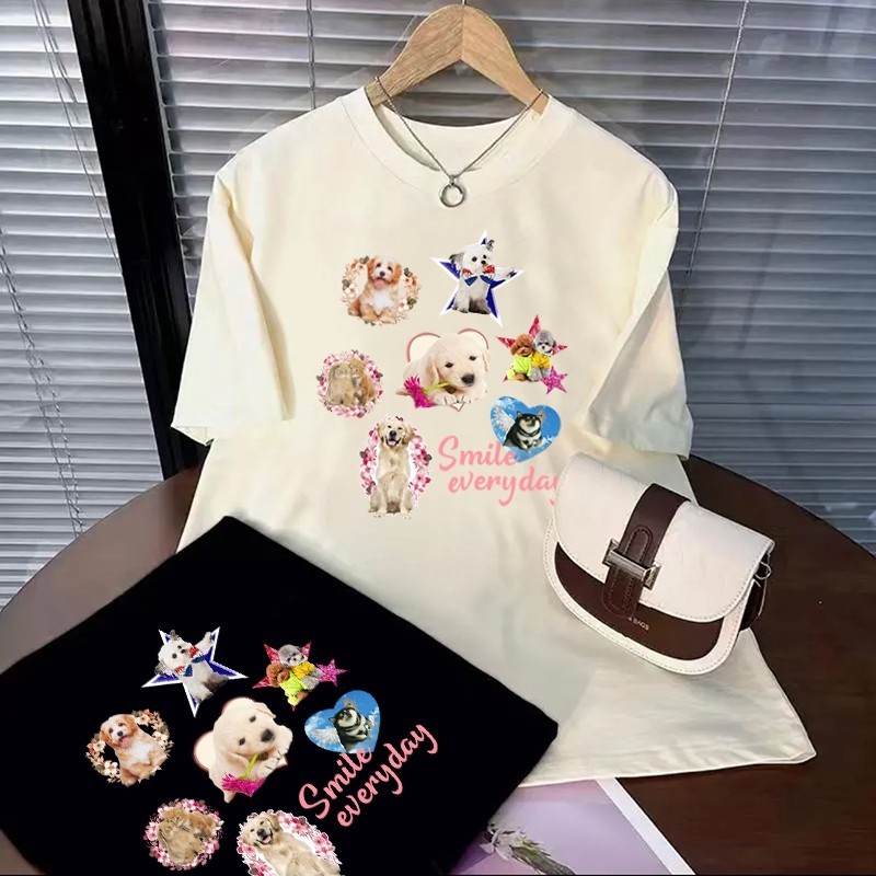 เสื้อยืดแขนสั้น คอกลม พิมพ์ลายการ์ตูน ไซซ์ M - 2XL เสื้อยืดผ้านิ่ม พร้อมส่ง สินค้าสต๊อกไทย