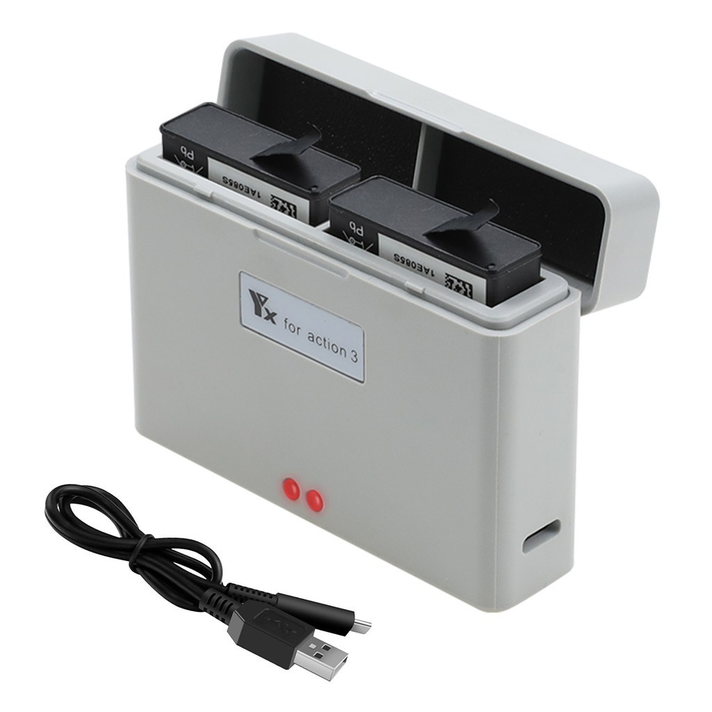 Charge HUB for DJI Action 3 Battery CHARGING Camera Battery Store for DJI OSMO Action 3 Camera essor