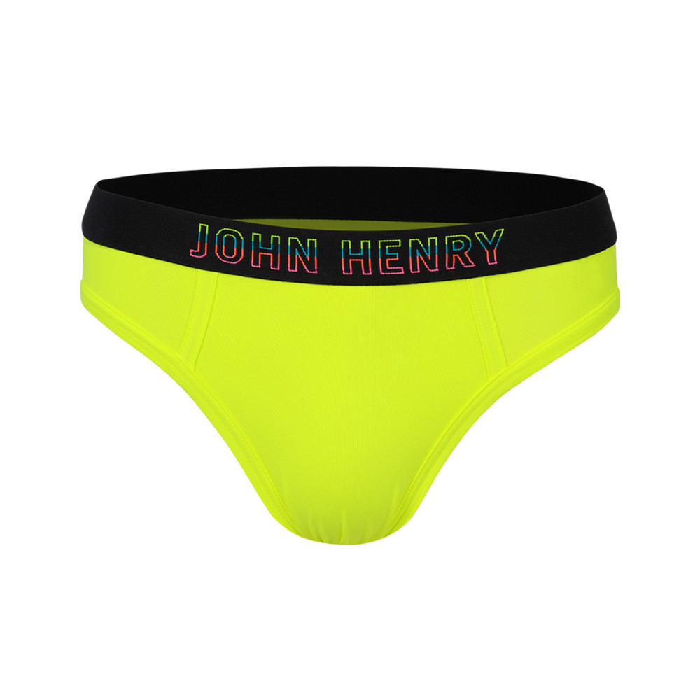 JOHN HENRY UNDERWEAR Neon กางเกงชั้นในผู้ชาย ทรงบรี๊ฟ รุ่น JU JU2NE303 สีเขียว