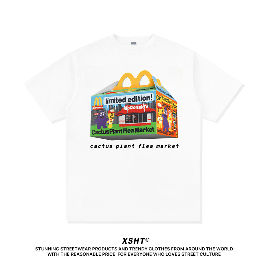 🔥พร้อมส่ง🔥 เสื้อ Cactus Plant Flea Market x McDonald's Happy Meal Box Tee - White (สีขาว) by XSHT