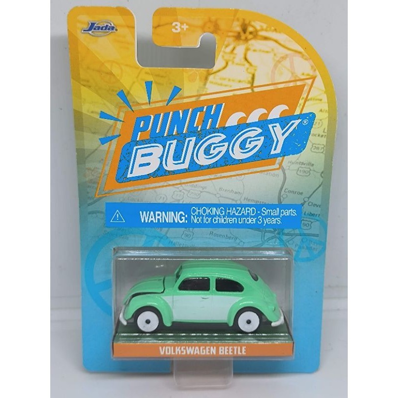 Jada Punch Buggy Volkswagen Beetle Mint&White มาจอเร็ตต์ รถสะสม คละแบบ