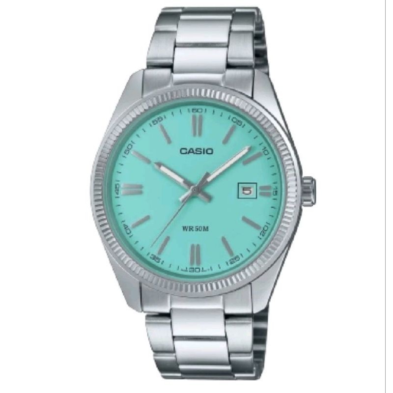 นาฬิกาขัอมือCasiio Mtp 1302PD-2A2ฟ้าเทอร์ครอยซ์ของแท้รับประกัน1ปี