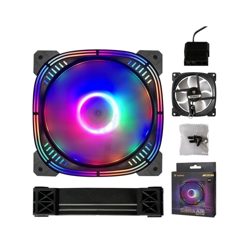 NUBWO FAN CASE 12CM NFT-315 ZIEMA AIR RGB – A0139740 ราคา ถูกที่สุด ดีลบีเคเค แกลเลอรีภาพที่ 4