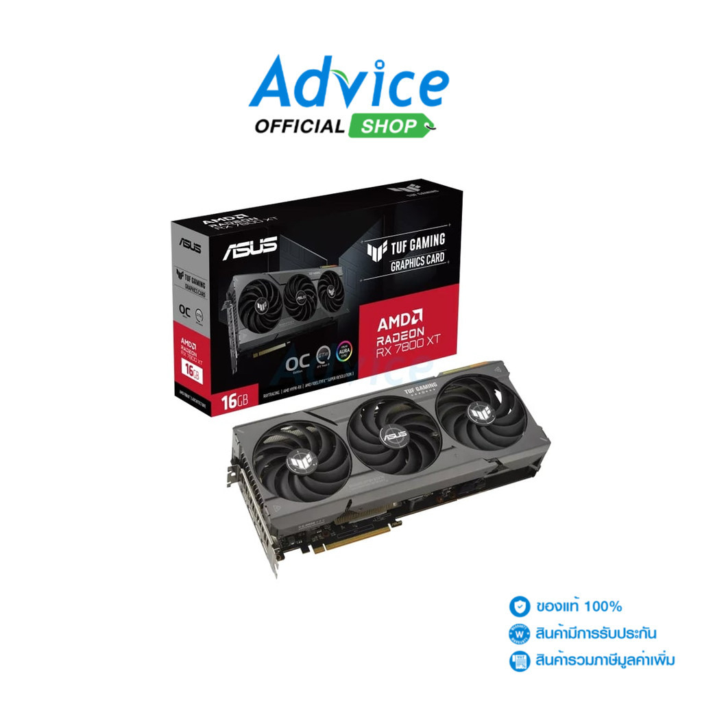 ASUS VGA RADEON RX 7800XT TUF O16G GAMING - 16GB GDDR6 - A0154793