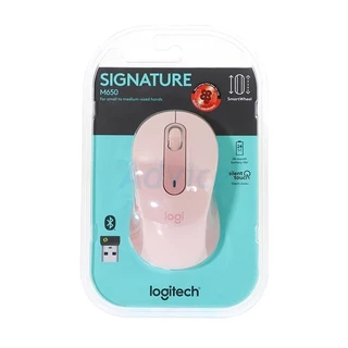 LOGITECH MOUSE WIRELESS BLUETOOTH (เมาส์ไร้สาย) M650 ROSE - A0142212