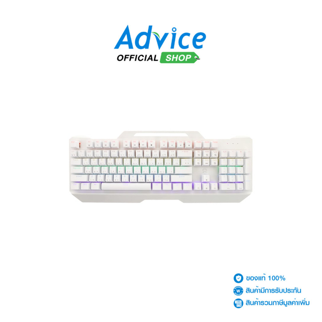 OKER KEYBOARD (คีย์บอร์ด) K527 WHITE - BLUE SWITCH - A0155931