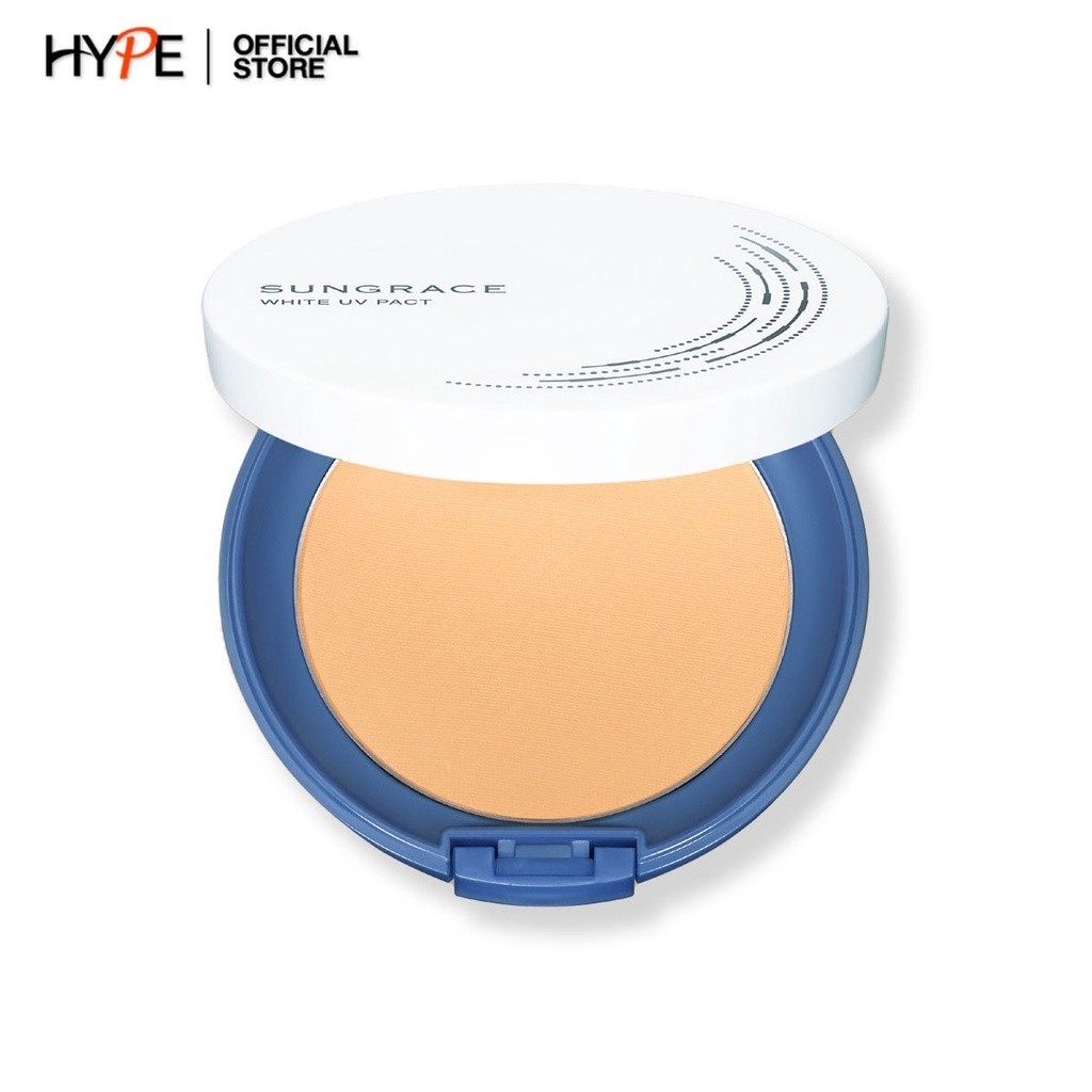SUNGRACE แป้ง ซันเกรส แป้งพัฟ WHITE UV PACT N SPF18 PA++