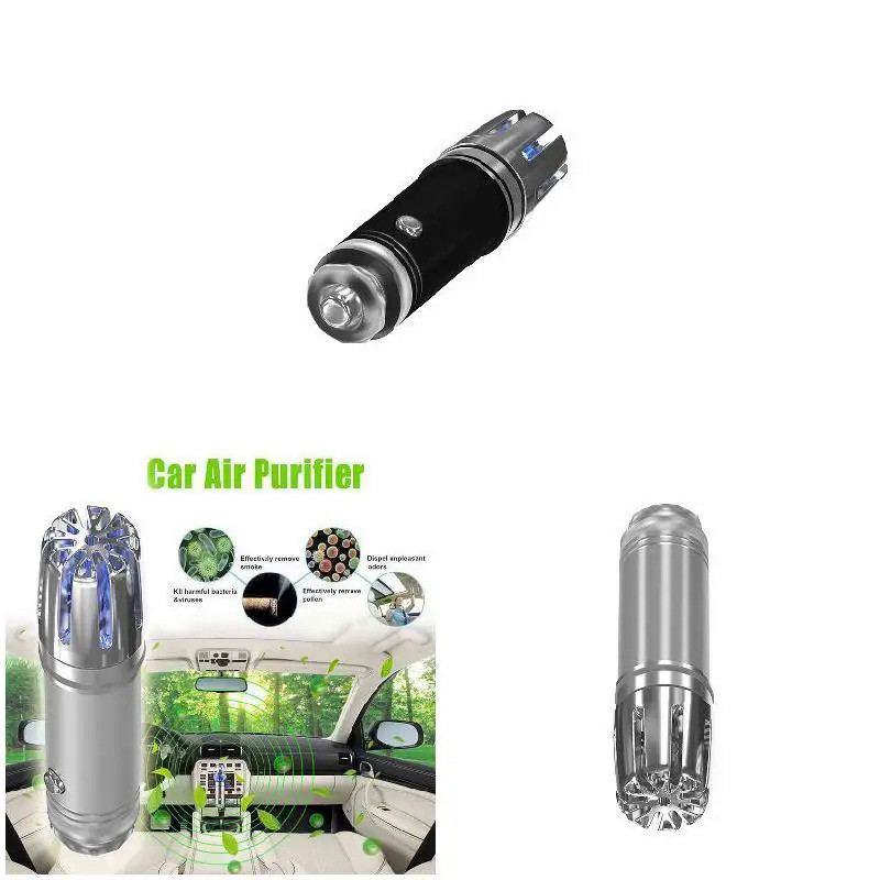 ❄❄ Uv Mini Auto Car Fresh Air Ionic Purifier Oxygen Bar เครื่องทำความสะอาดโอโซน Ionizer 0G0A