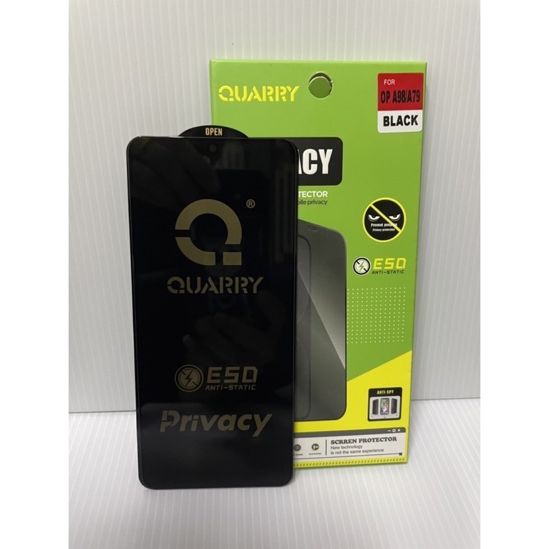 🇹🇭(ส่งจากไทย)  ฟิล์มกระจกนิรภัย ป้องกันการแอบมอง เต็มจอ OPPO A79/A98/ ฟิล์มกระจกกันเสือก ฟิล์มกระจกก