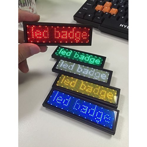 【ราคากิจกรรมในเวลาจำกัด】ป้ายชื่อข้อความแบบเลื่อนได้แบบชาร์จไฟได้มินิ LED ดิจิตอล