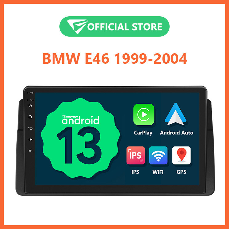 เครื่องเล่นรถยนต์ Eonon BMW E46 Android 13 พร้อม Apple CarPlay และ Android Auto E46A13