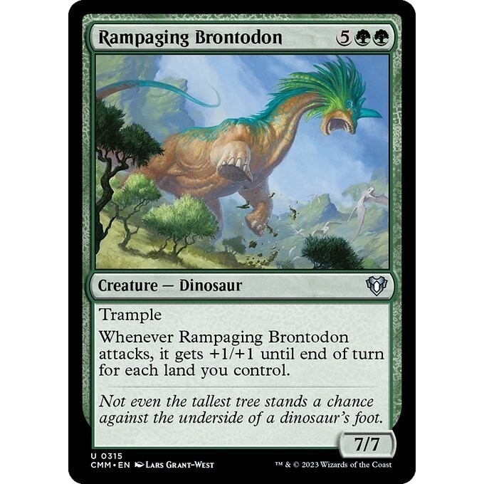 [Commander Masters] - [CMM] - [Rampaging Brontodon] - (U) - [2023]