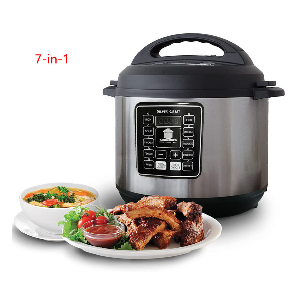 Commercial multi function silver crest rice cooker stainless steel smart electric pressure cookers