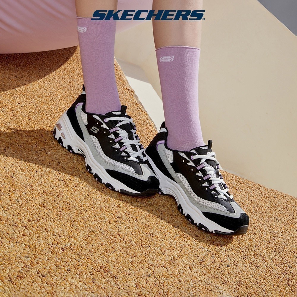 Skechers สเก็ตเชอร์ส รองเท้า ผู้หญิง Sport D'Lites 1.0 Shoes - 896209-BKPR