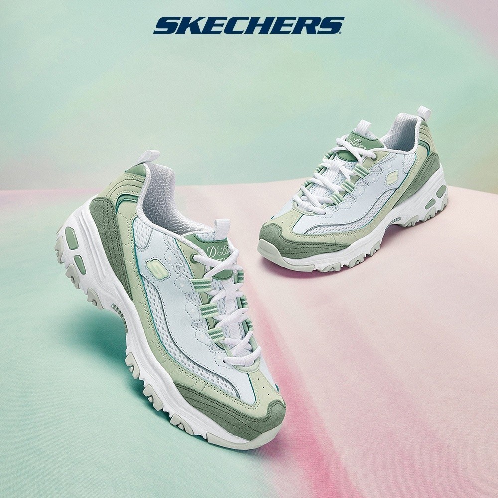 Skechers สเก็ตเชอร์ส รองเท้า ผู้หญิง Sport D'Lites 1.0 Shoes - 896209-SAGE